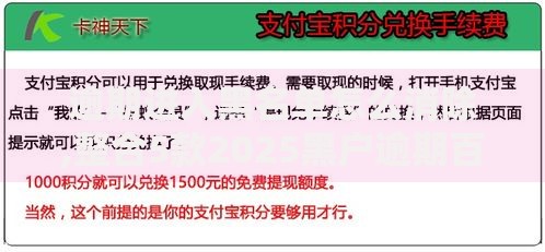 逾期进入黑名单怎么消除,整合5款2025黑户逾期百分百能下款的口子