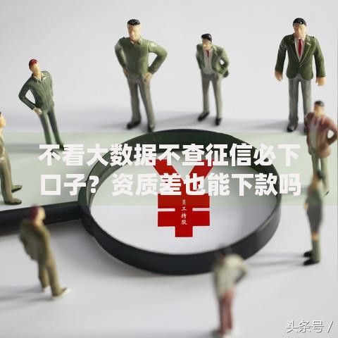 不看大数据不查征信必下口子？资质差也能下款吗