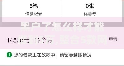 黑户了怎么样才能借到5万,整合5款网贷借遍了都拒绝去借款平台借钱 黑户了怎么样才能借到5万,整合5款网贷借遍了都拒绝去借款平台借钱