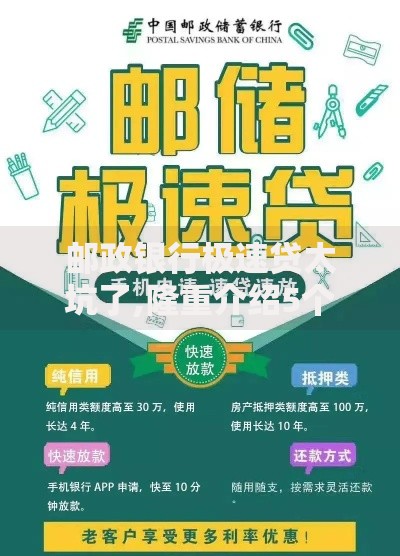邮政银行极速贷太坑了,隆重介绍5个纯线上贷款平台