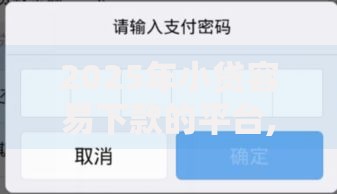 2025年小贷容易下款的平台,隆重介绍5个比较容易借钱的平台