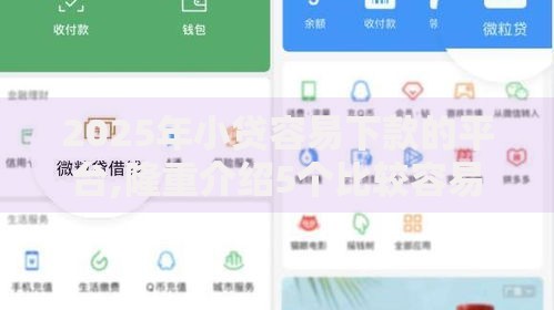 2025年小贷容易下款的平台,隆重介绍5个比较容易借钱的平台