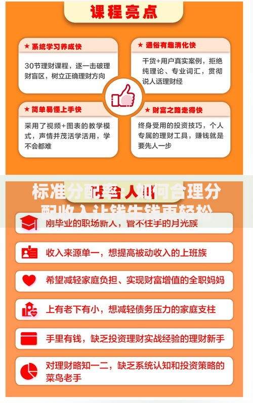 标准分配率：如何合理分配收入让钱生钱更轻松
