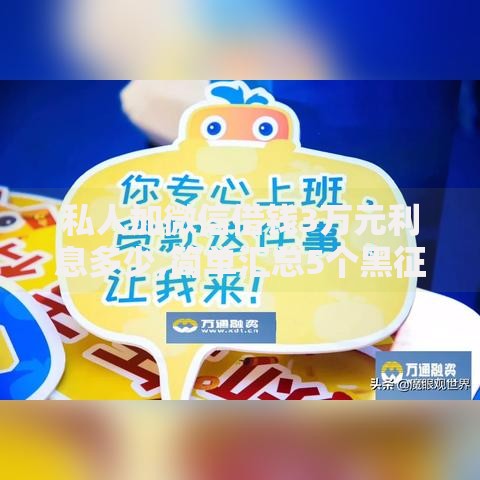 私人加微信借钱3万元利息多少,简单汇总5个黑征信口子