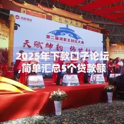 2025年下款口子论坛,简单汇总5个贷款额度高的平台