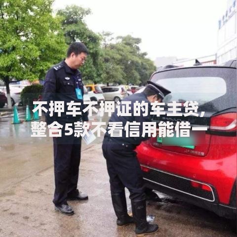 不押车不押证的车主贷,整合5款不看信用能借一千块钱的软件