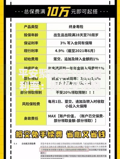 平安聚财宝20结算利率：揭秘灵活稳健的收益双保险