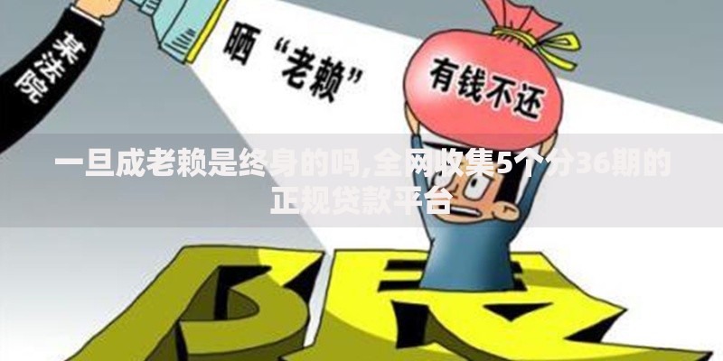 一旦成老赖是终身的吗,全网收集5个分36期的正规贷款平台