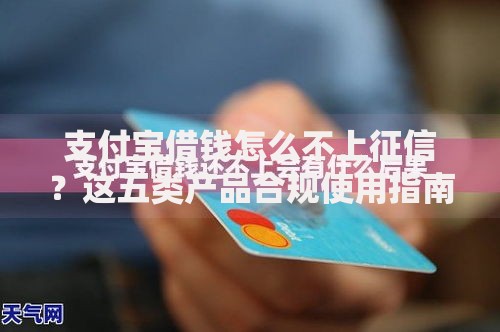 支付宝借钱怎么不上征信？这五类产品合规使用指南