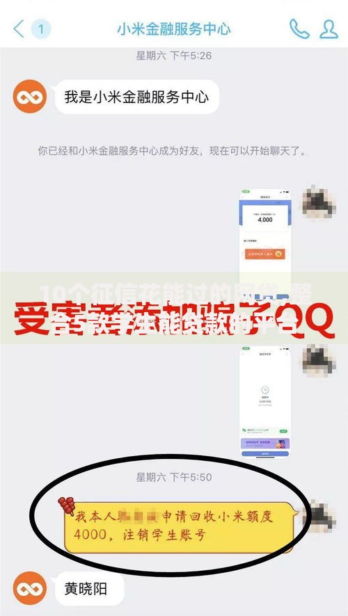 10个征信花能过的网贷,整合5款学生能贷款的平台