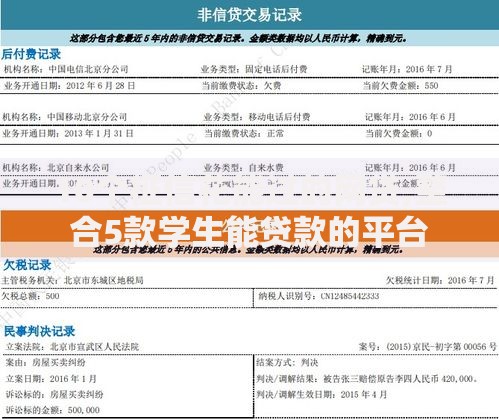 10个征信花能过的网贷,整合5款学生能贷款的平台