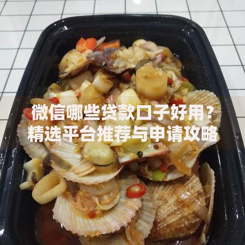 微信哪些贷款口子好用？精选平台推荐与申请攻略