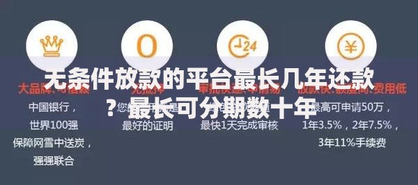 无条件放款的平台最长几年还款？最长可分期数十年