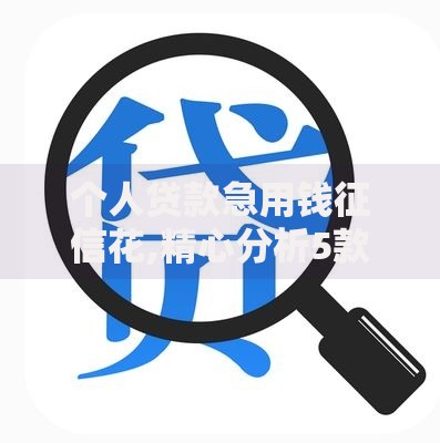 个人贷款急用钱征信花,精心分析5款百分百下款平台