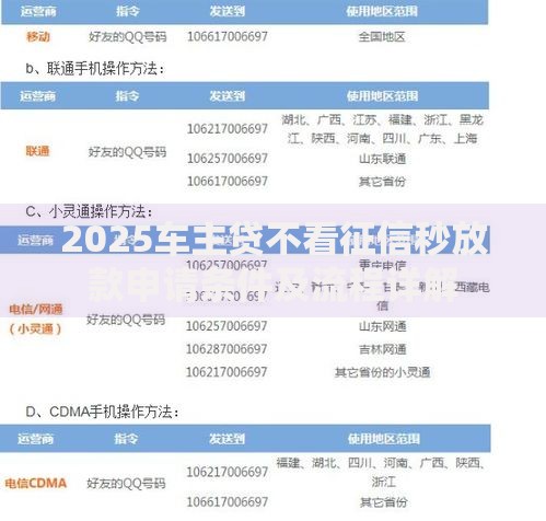 2025车主贷不看征信秒放款申请条件及流程详解