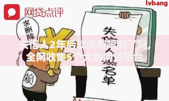 失信人2年后就没有限制了吗,全网收集5个大的网贷平台