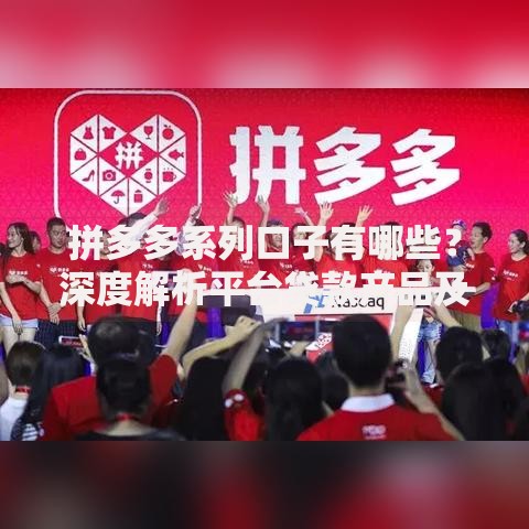 拼多多系列口子有哪些？深度解析平台贷款产品及选择策略