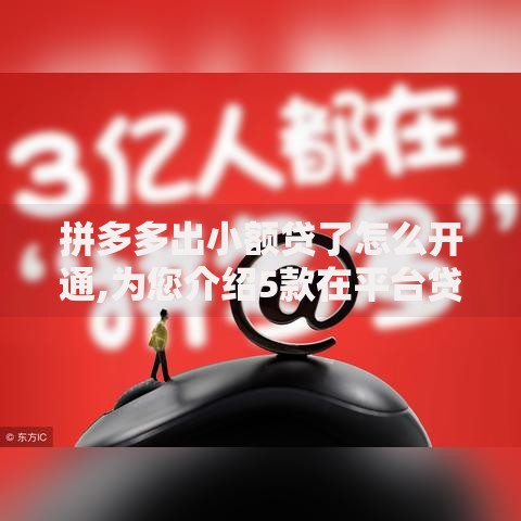 拼多多出小额贷了怎么开通,为您介绍5款在平台贷款利息低又安全