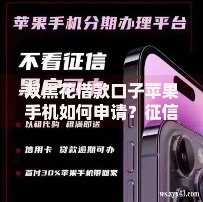 双黑花借款口子苹果手机如何申请？征信问题下借款攻略