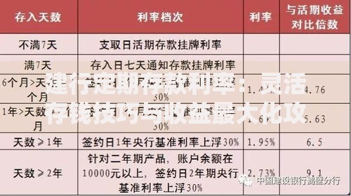 建行定期存款利率：灵活存钱技巧与收益最大化攻略