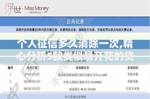 个人征信多久清除一次,精心分析5款类似易开花的贷款平台
