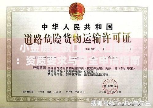 小金鹿贷款口口入口解析：资质要求与安全申请指南