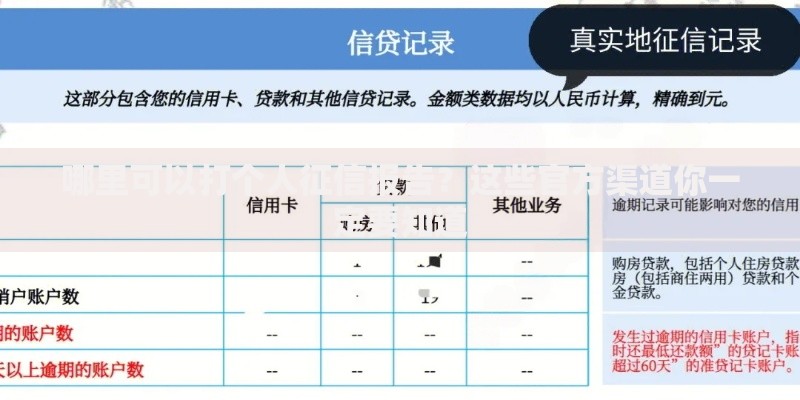 哪里可以打个人征信报告？这些官方渠道你一定要知道