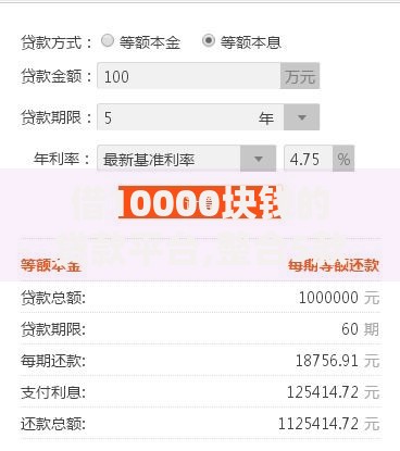 借10000块钱的贷款平台,整合5款17岁贷款平台