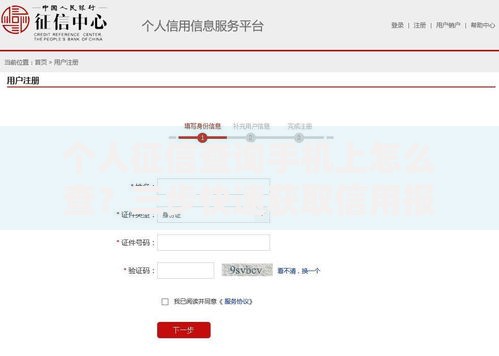 个人征信查询手机上怎么查？三步快速获取信用报告
