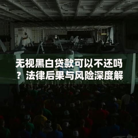 无视黑白贷款可以不还吗？法律后果与风险深度解析