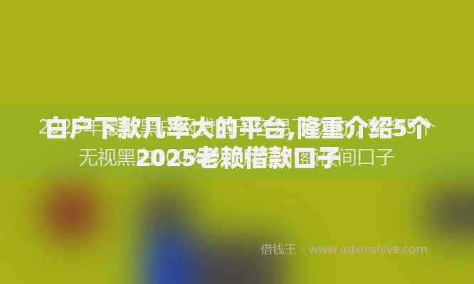 白户下款几率大的平台,隆重介绍5个2025老赖借款口子