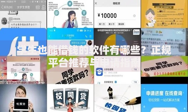 学生也能借钱的软件有哪些？正规平台推荐与申请指南