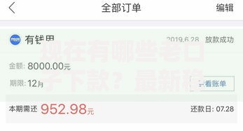 现在有哪些老口子下款？最新稳定渠道深度解析