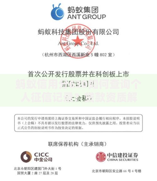 蚂蚁信用分630如何查询个人征信记录？贷款资质解析与步骤详解