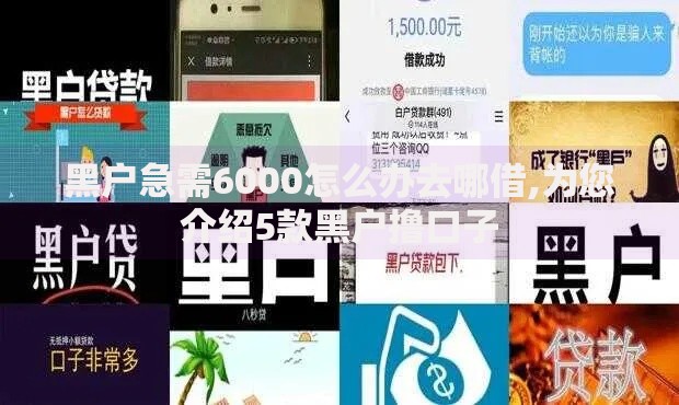 黑户急需6000怎么办去哪借,为您介绍5款黑户撸口子