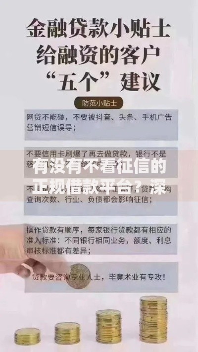 有没有不看征信的正规借款平台？深度解析与避坑指南