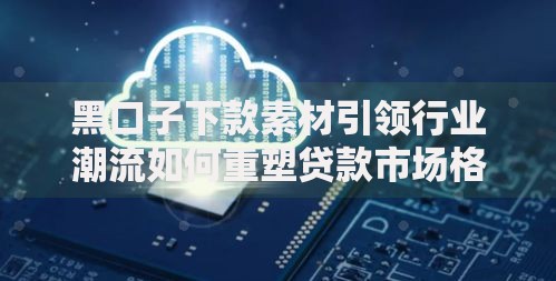 黑口子下款素材引领行业潮流如何重塑贷款市场格局