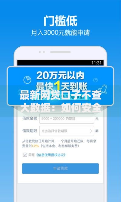 最新网贷口子不查大数据：如何安全申请低门槛贷款？