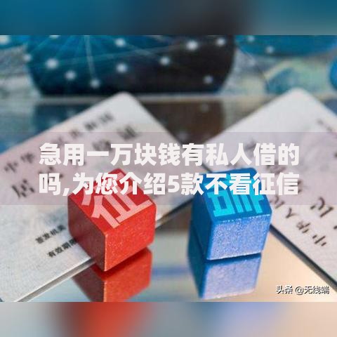 急用一万块钱有私人借的吗,为您介绍5款不看征信正规的小额贷款平台