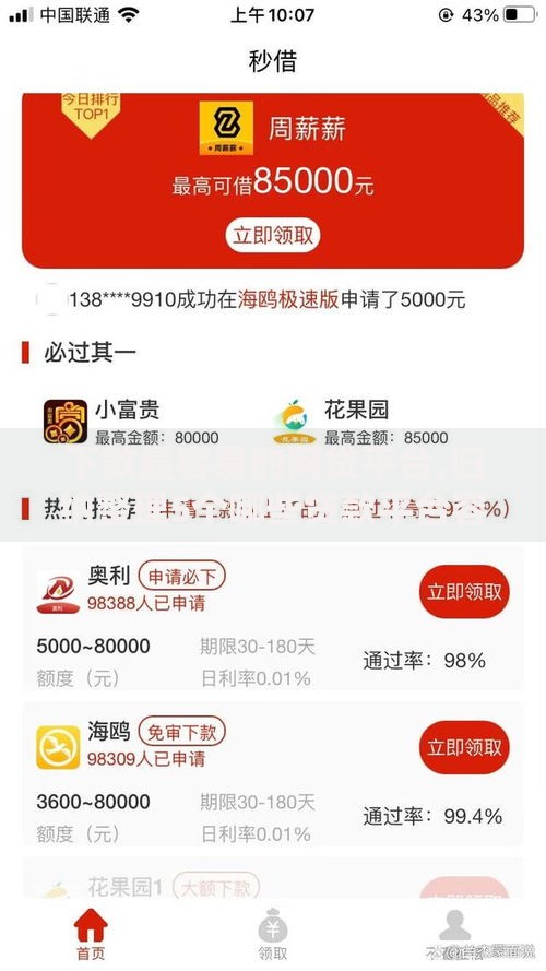 下款最容易的网贷平台,归纳整理5个哪些贷款平台容易下款