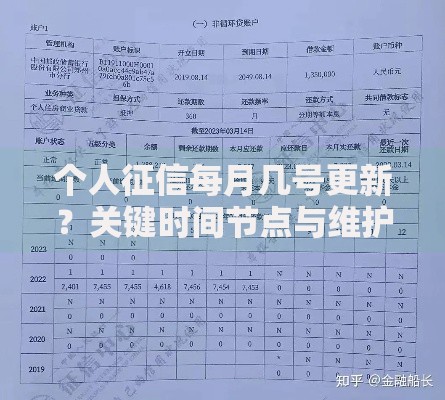 个人征信每月几号更新？关键时间节点与维护技巧全解析
