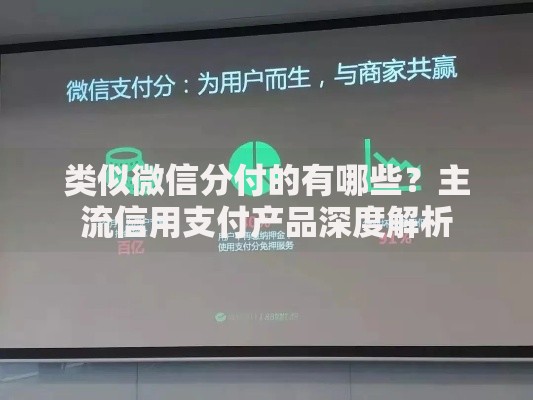 类似微信分付的有哪些？主流信用支付产品深度解析