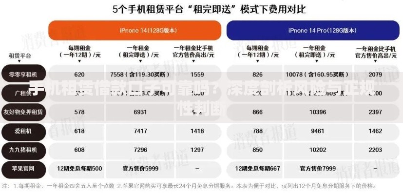 手机租赁借款口子可靠吗？深度剖析风险与正规性判断