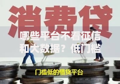 哪些平台不看征信和大数据？低门槛借款渠道解析