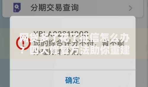 网贷多了花了征信怎么办?四大修复方法助你重建信用 网贷多了花了征信怎么办?四大修复方法助你重建信用