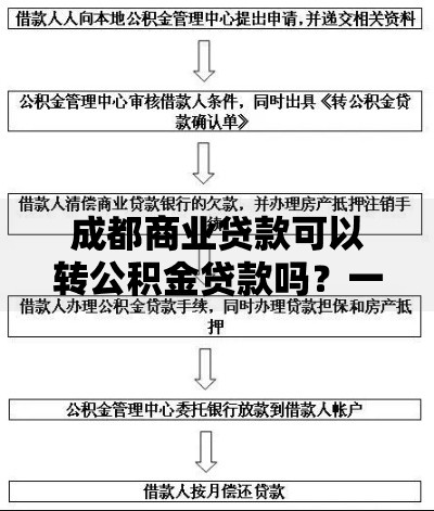 成都商业贷款可以转公积金贷款吗？一文详解转换条件与流程