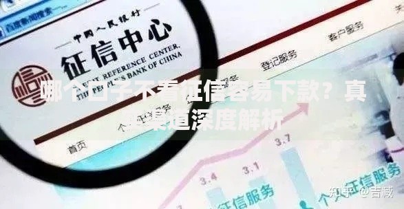 哪个口子不看征信容易下款？真实渠道深度解析