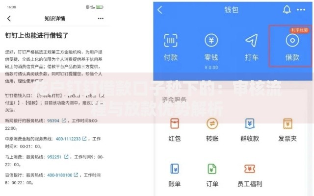 花户钉钉借款口子秒下的：审核流程与放款优势解析