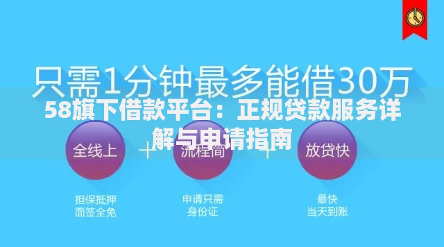 58旗下借款平台：正规贷款服务详解与申请指南