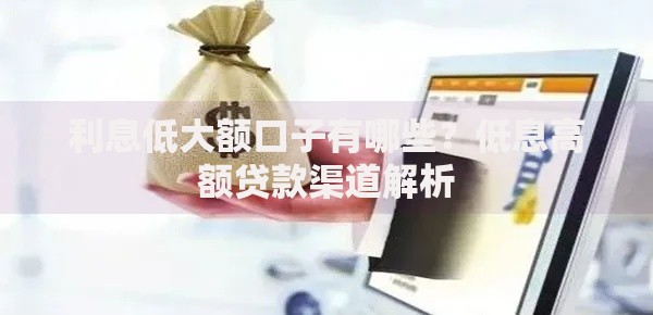 利息低大额口子有哪些？低息高额贷款渠道解析
